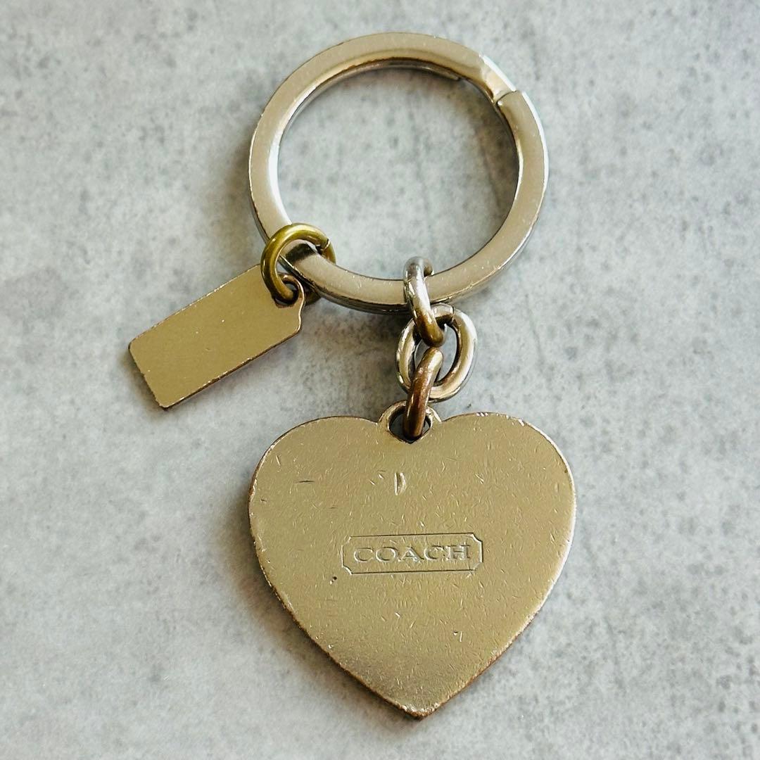 COACH Pink Signature Metal Charm 3