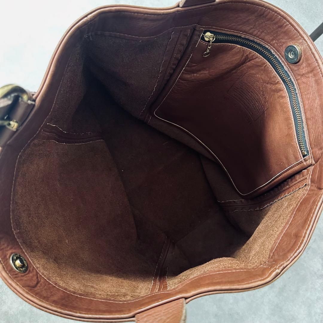 Vintage COACH Large Bucket Tote Bag 13