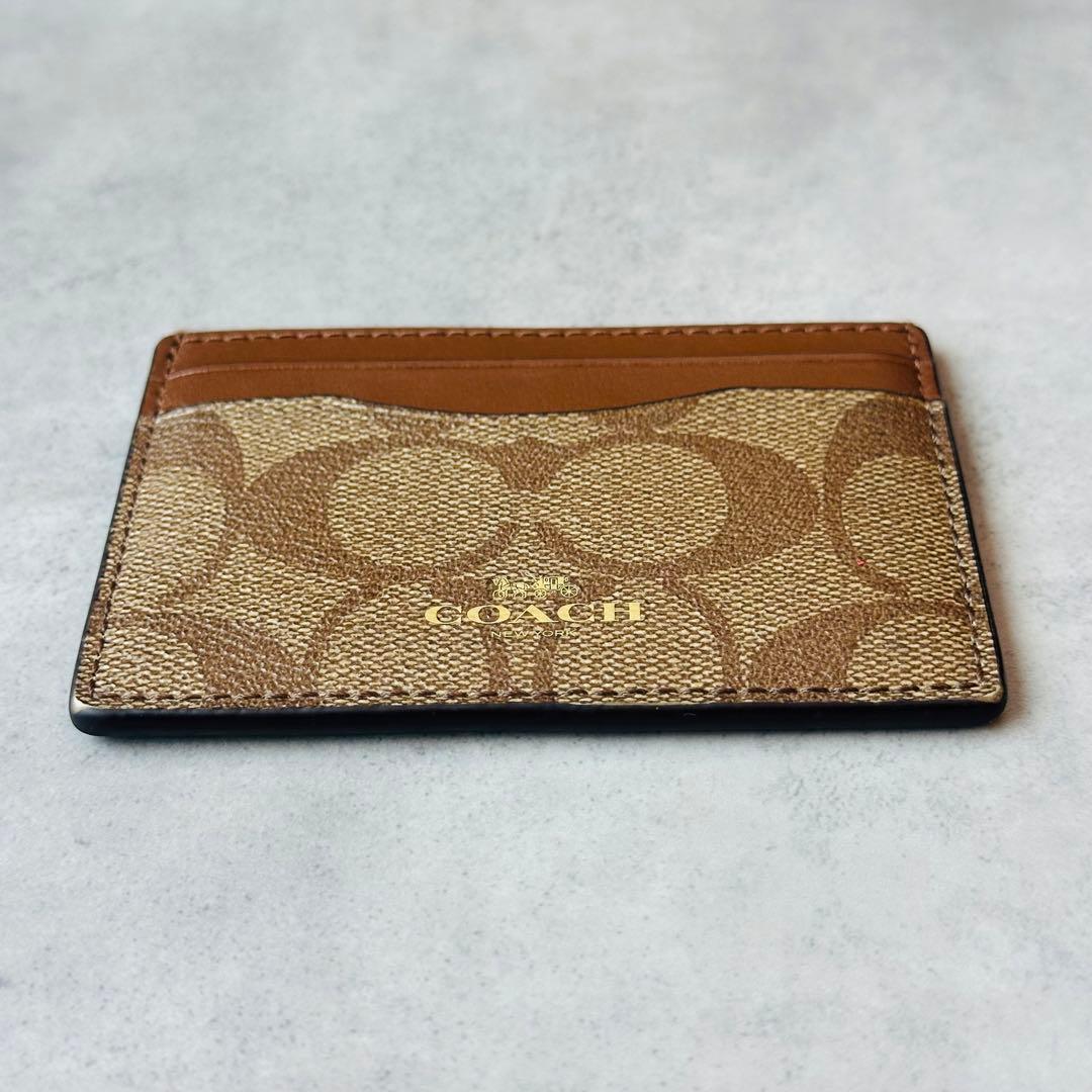 COACH スリム ID カード ケース・シグネチャー キャンバス 5