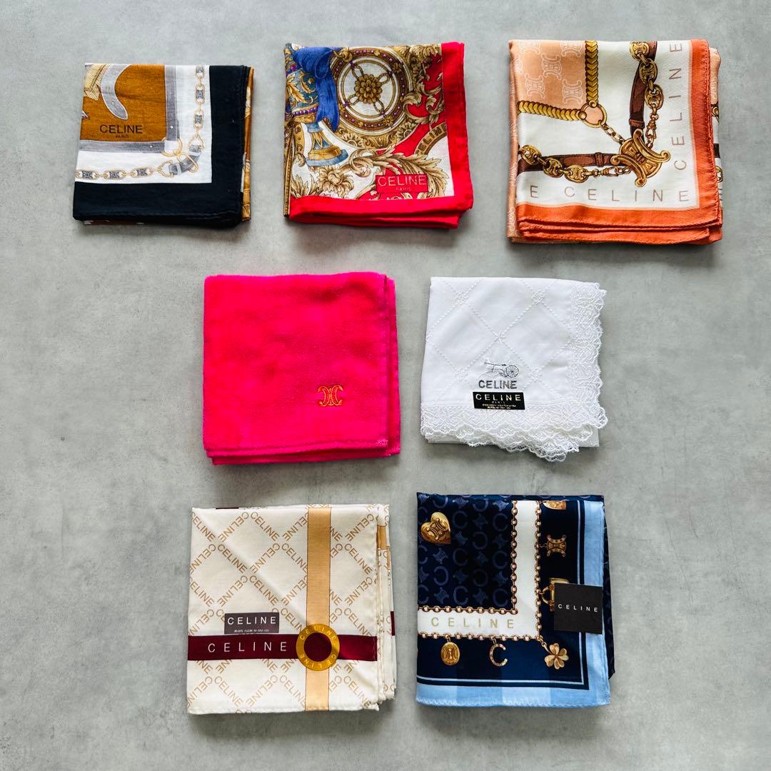 未使用✨CELINE ハンカチ 7点セット トリオンフ マカダム