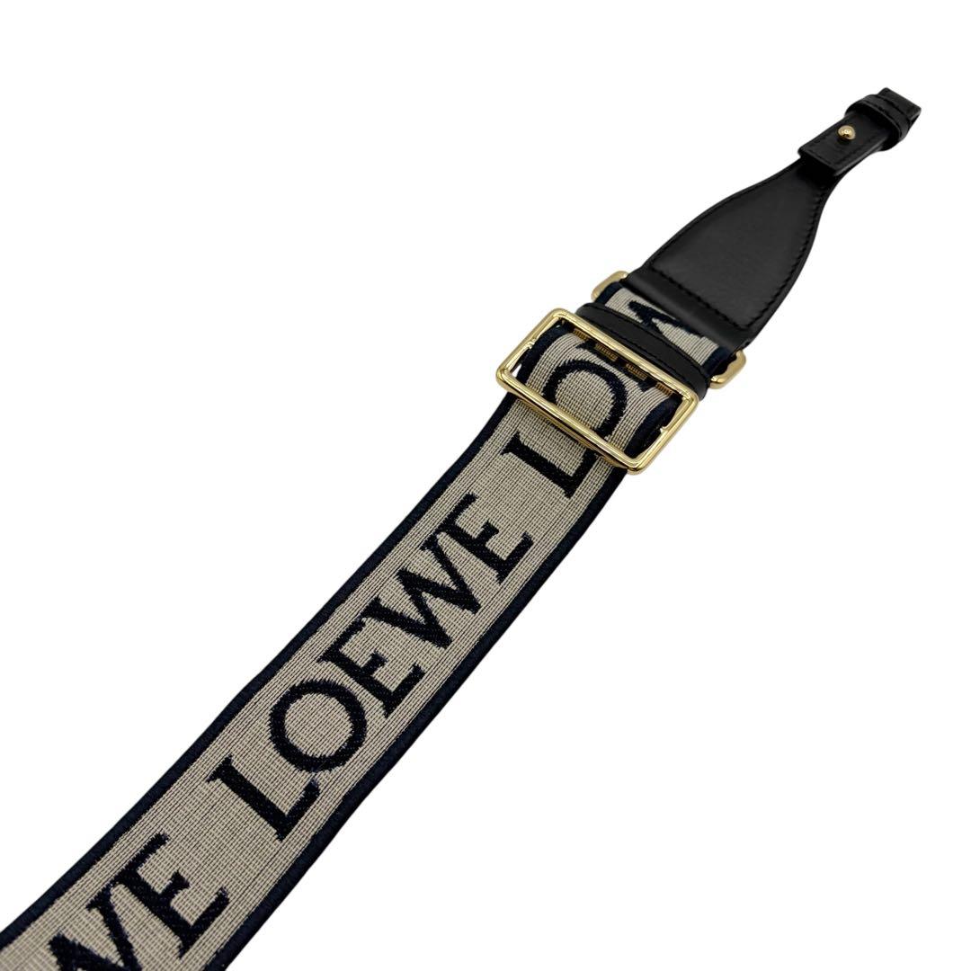 ⭐️ほぼ未使用⭐️ ロエベ アナグラム ロゴ ループストラップ ネイビー 4