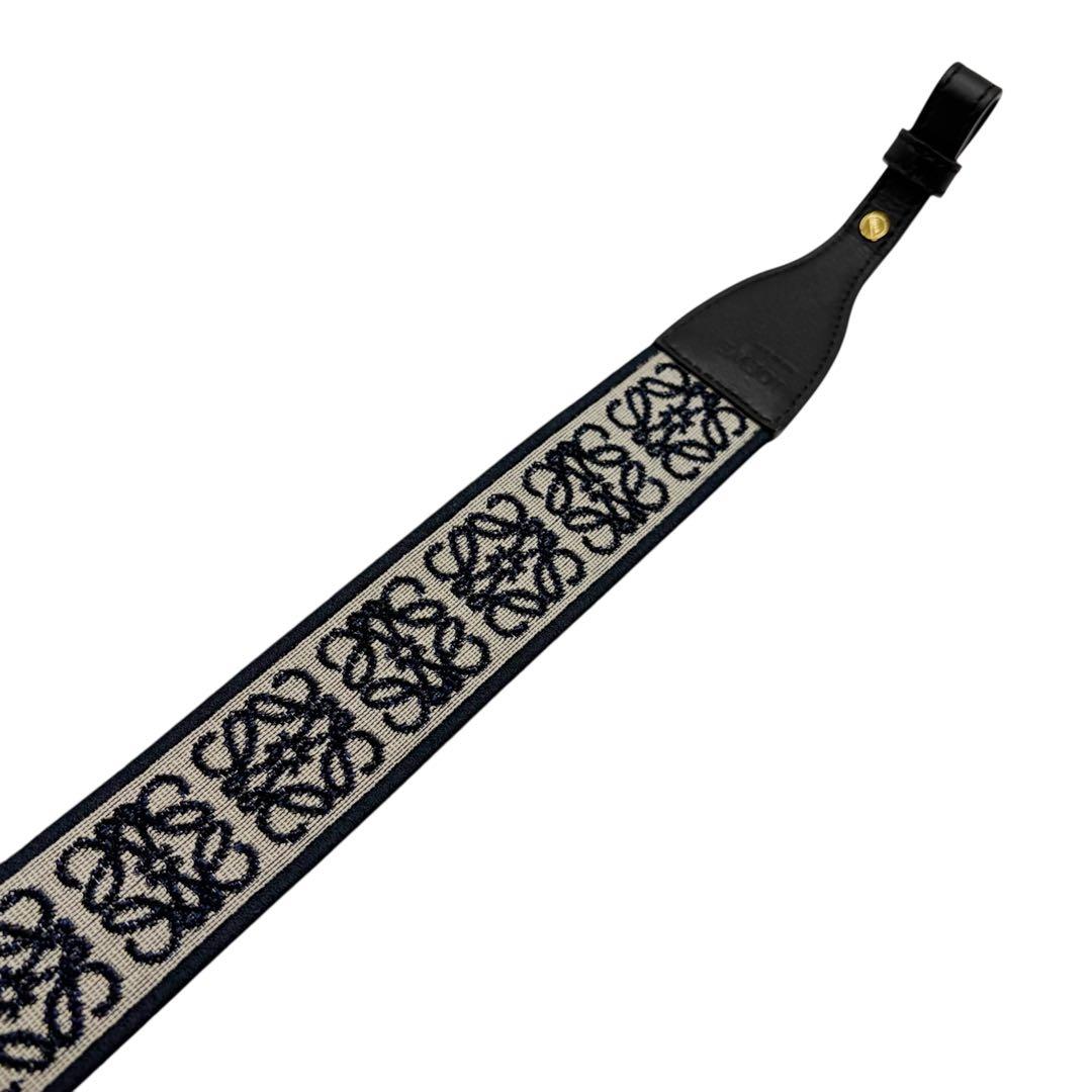 ⭐️ほぼ未使用⭐️ ロエベ アナグラム ロゴ ループストラップ ネイビー 7