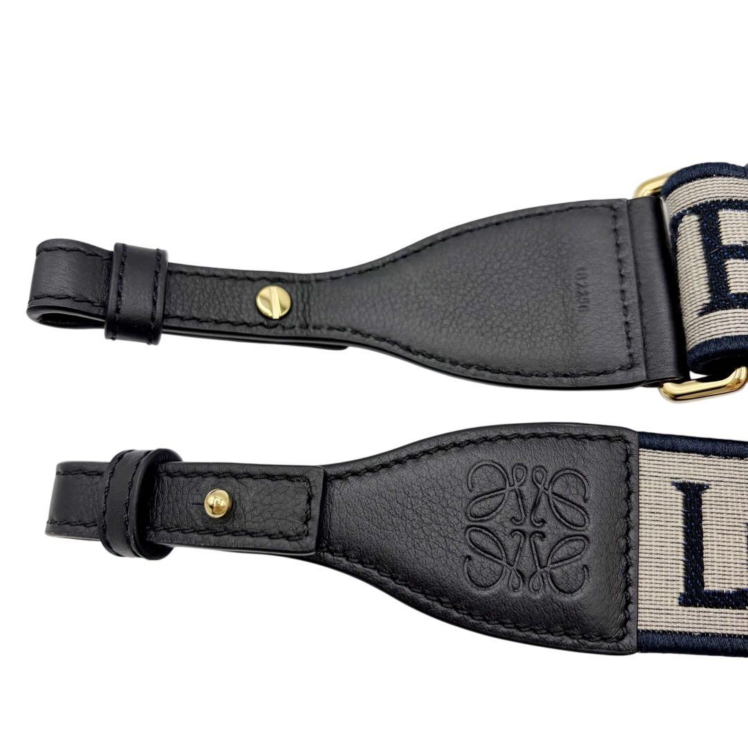 ⭐️ほぼ未使用⭐️ ロエベ アナグラム ロゴ ループストラップ ネイビー 8