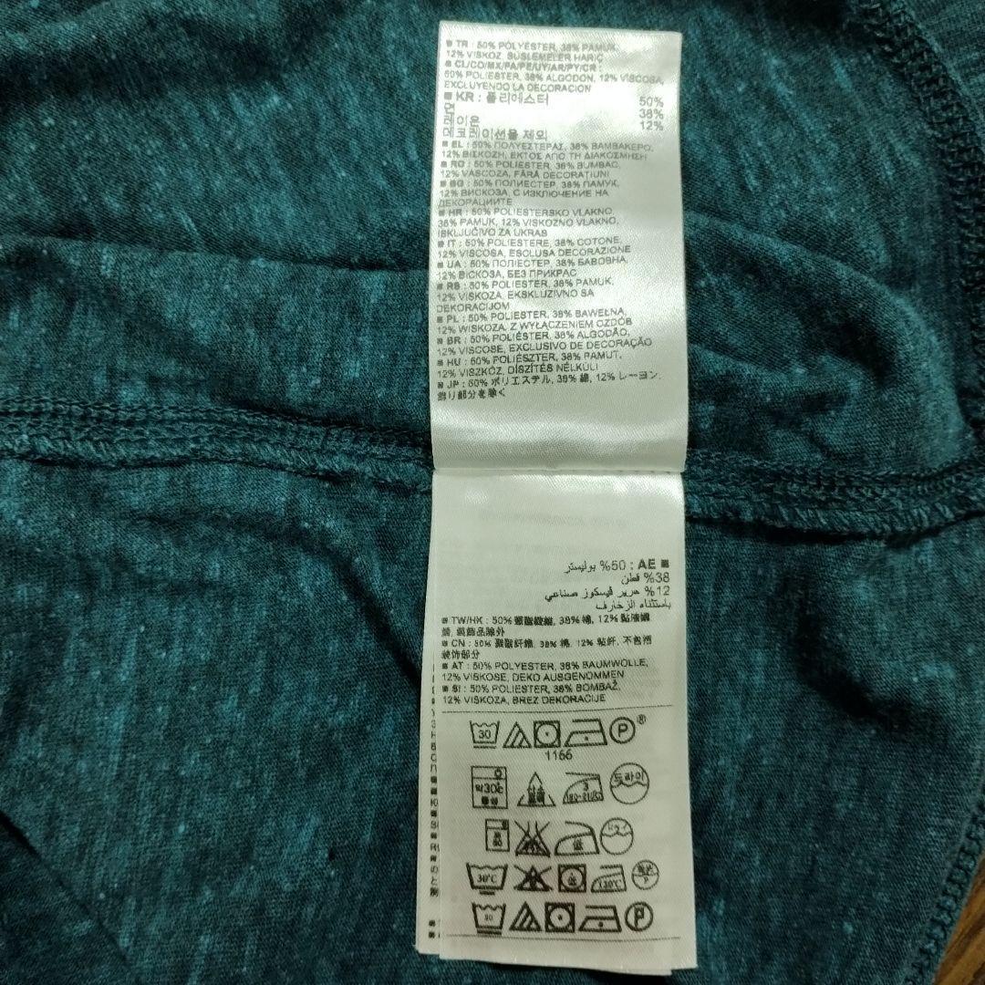 Gapギャップ ダークティール フード付きパーカー薄手S 青灰色カジュアル 14