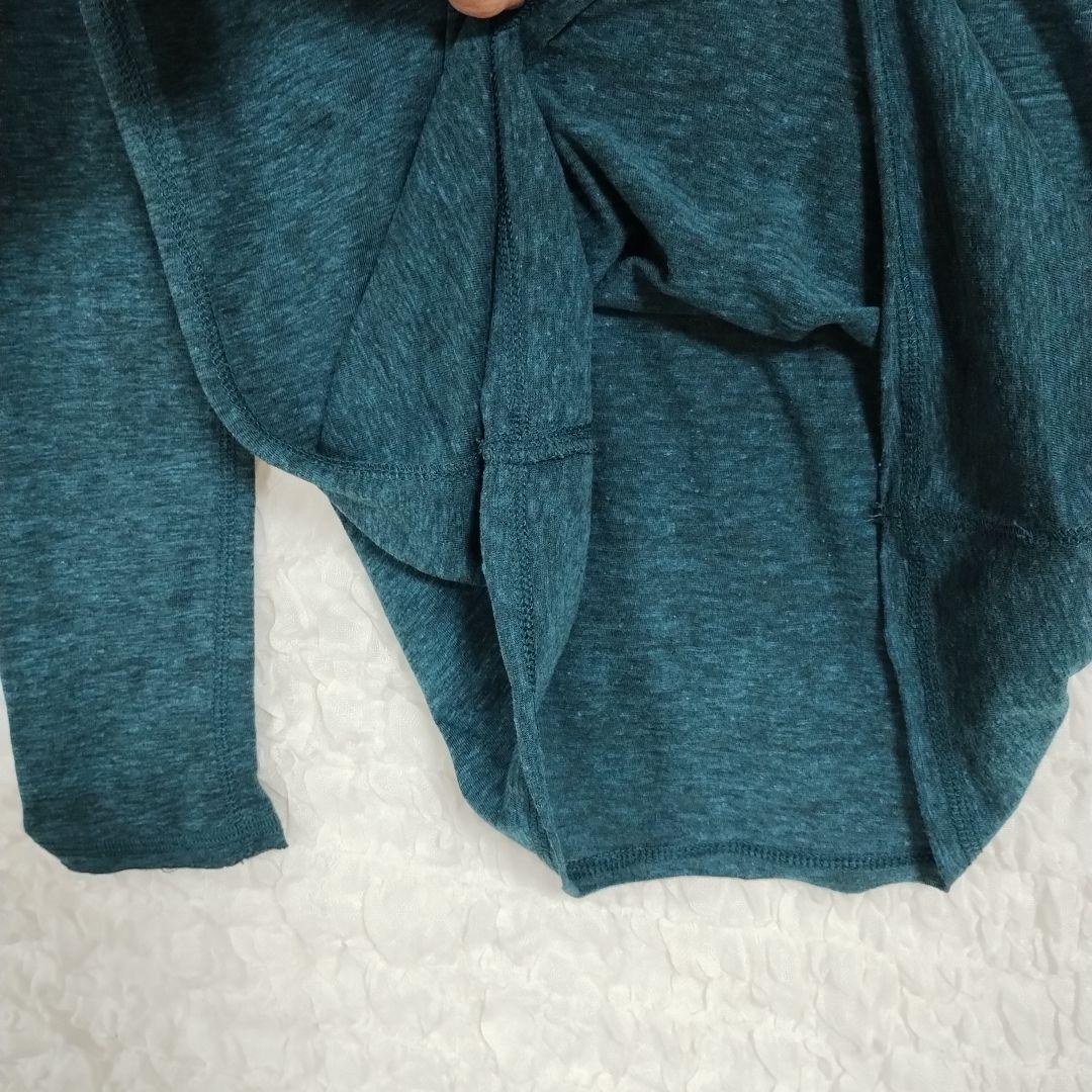 Gapギャップ ダークティール フード付きパーカー薄手S 青灰色カジュアル 4