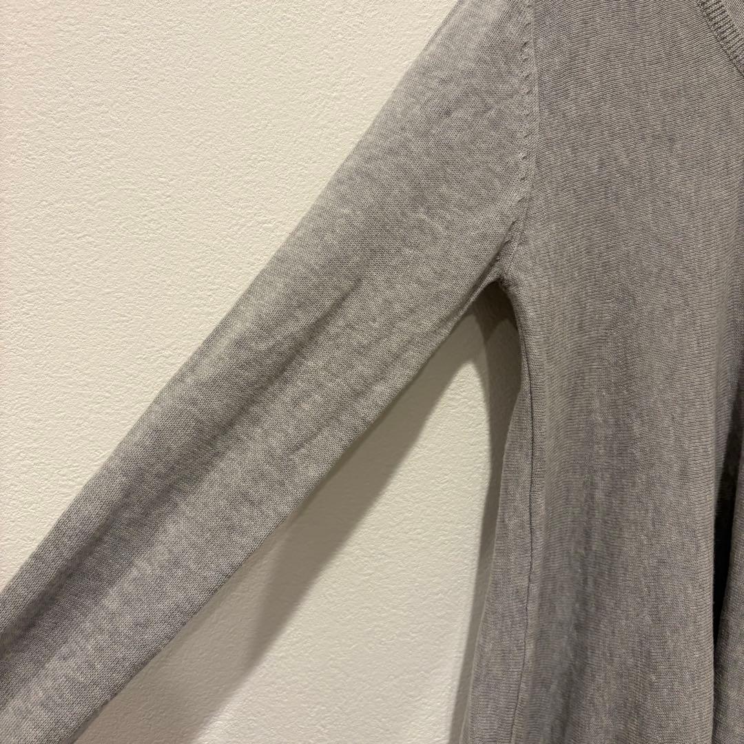 ココディール ニット チュニック Vネック 灰色　グレー 長袖 フレア M 4