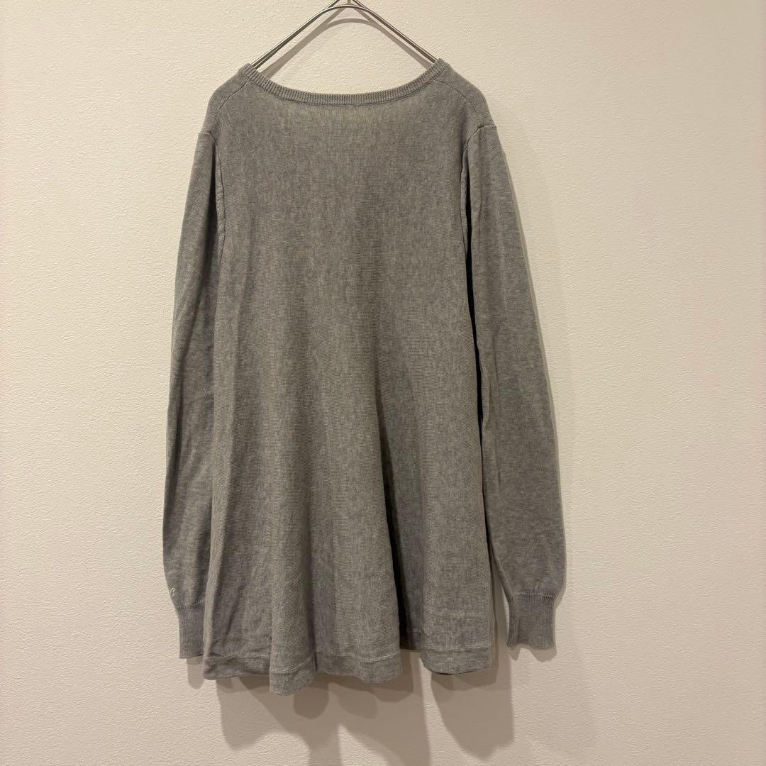 ココディール ニット チュニック Vネック 灰色　グレー 長袖 フレア M 5