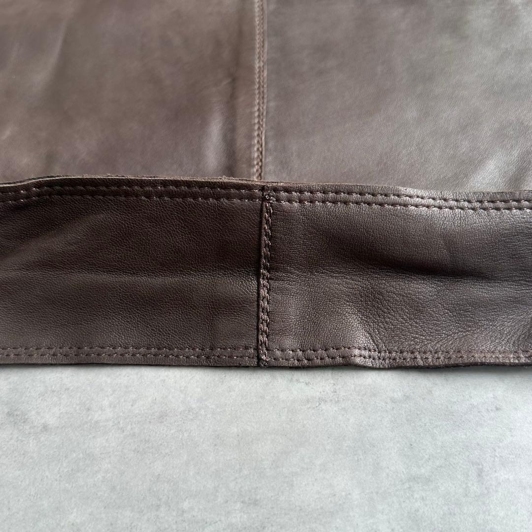 希少✨Ermenegildo Zegna ナッパレザー　本革　ガーメントバッグ 12