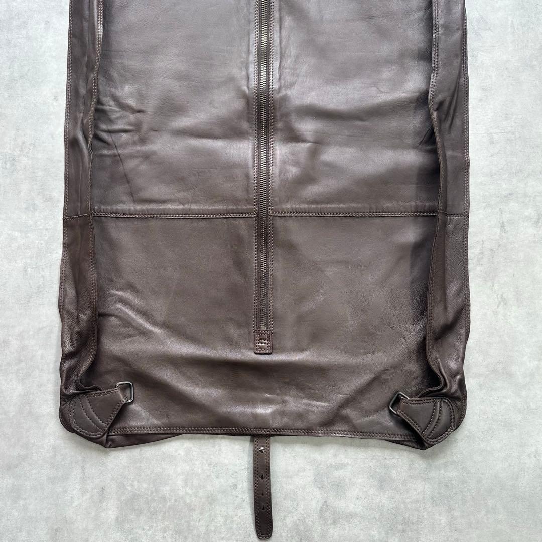 希少✨Ermenegildo Zegna ナッパレザー　本革　ガーメントバッグ 6