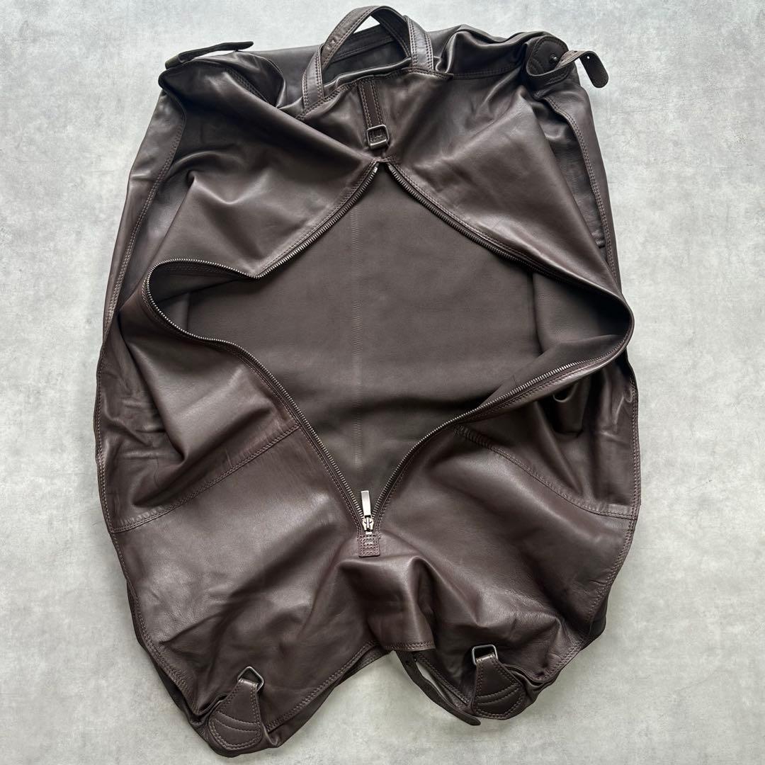 希少✨Ermenegildo Zegna ナッパレザー　本革　ガーメントバッグ 7