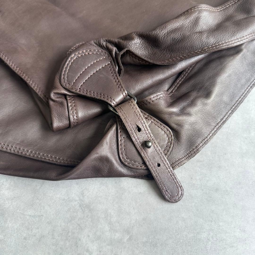 希少✨Ermenegildo Zegna ナッパレザー　本革　ガーメントバッグ 9