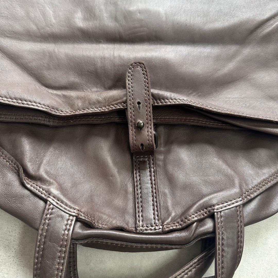 希少✨Ermenegildo Zegna ナッパレザー　本革　ガーメントバッグ 10