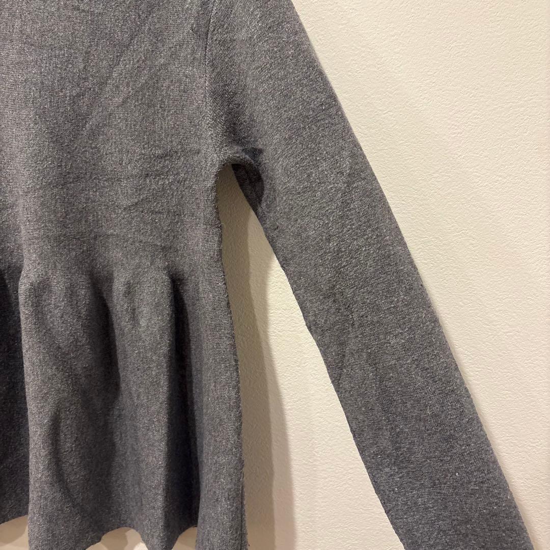 リエディ ペプラムニット フレア　トップス 長袖 グレー 灰色　Mサイズ 5