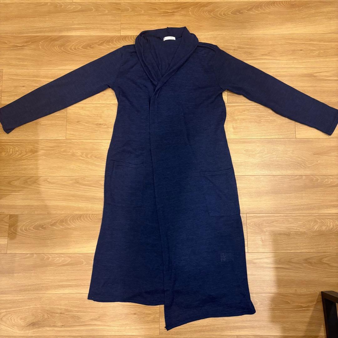 .パークガール ロングカーディガン ガウン 羽織りネイビー　紺色　Mサイズ 2