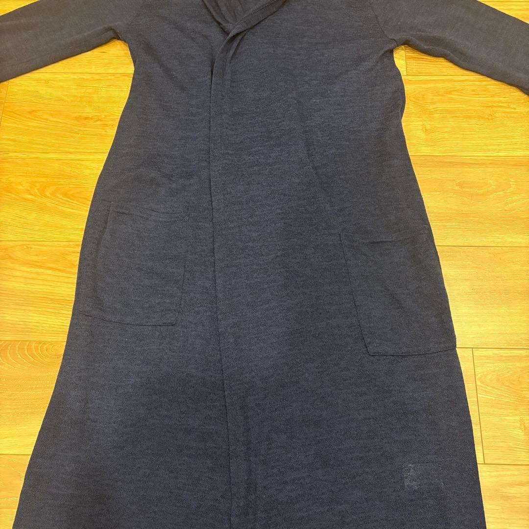 .パークガール ロングカーディガン ガウン 羽織りネイビー　紺色　Mサイズ 3