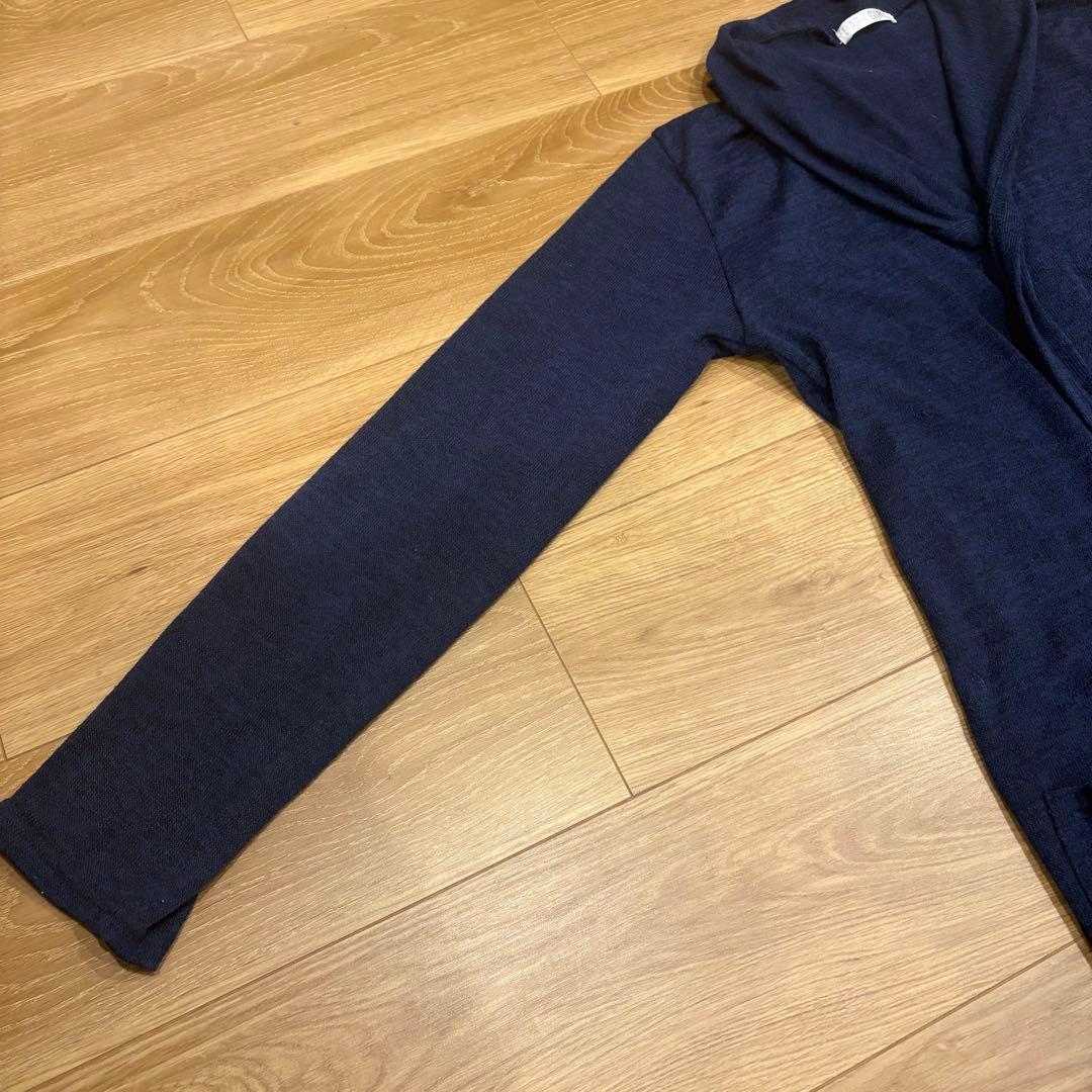 .パークガール ロングカーディガン ガウン 羽織りネイビー　紺色　Mサイズ 5