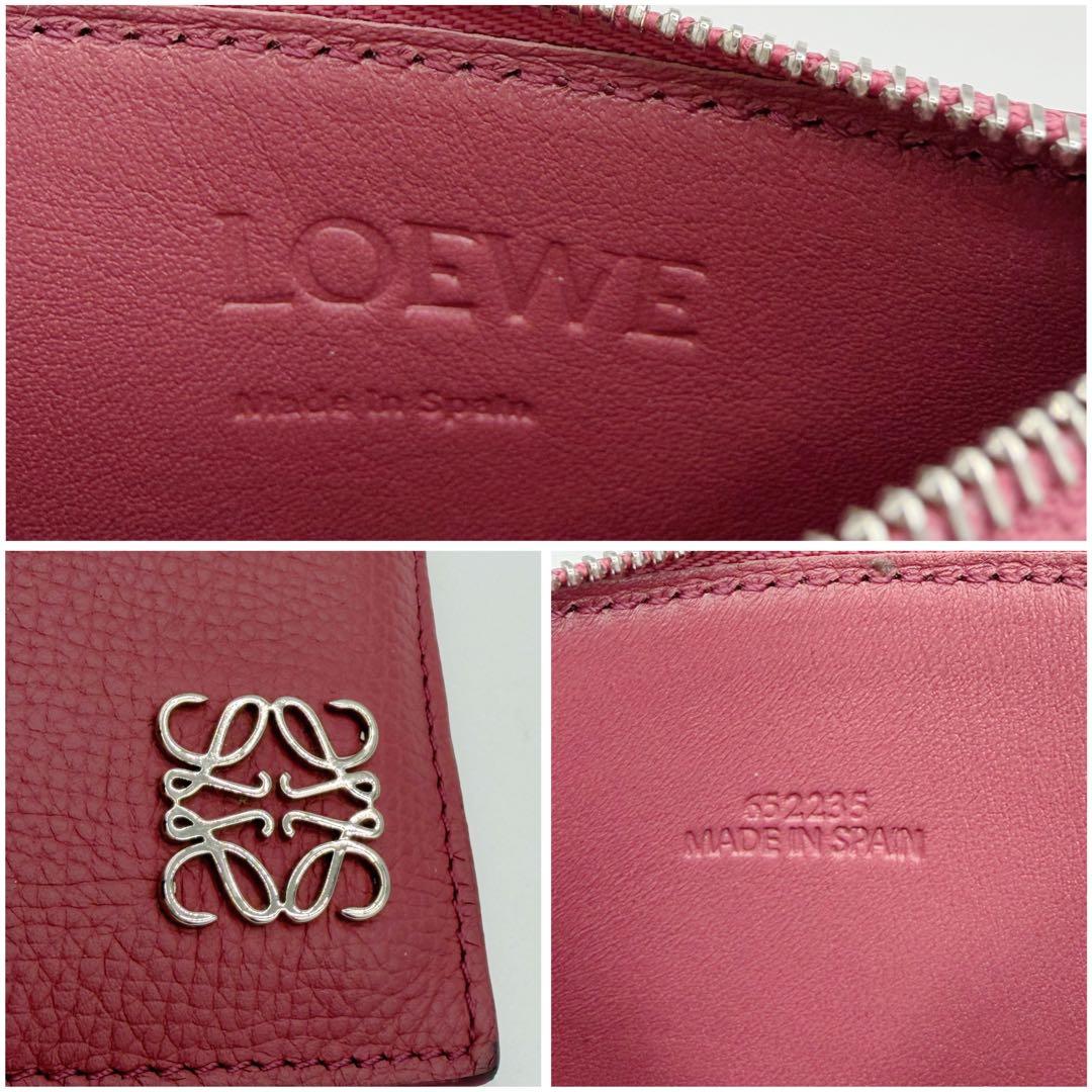 ⭐️良品⭐️ ロエベ アナグラム スクエア コインカードホルダー キーリング 5