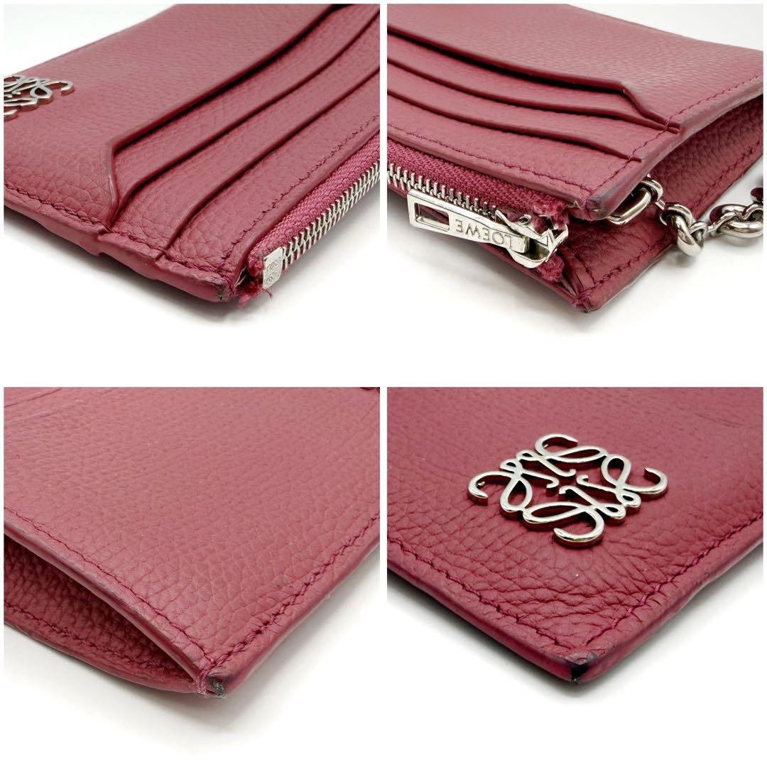 ⭐️良品⭐️ ロエベ アナグラム スクエア コインカードホルダー キーリング 9