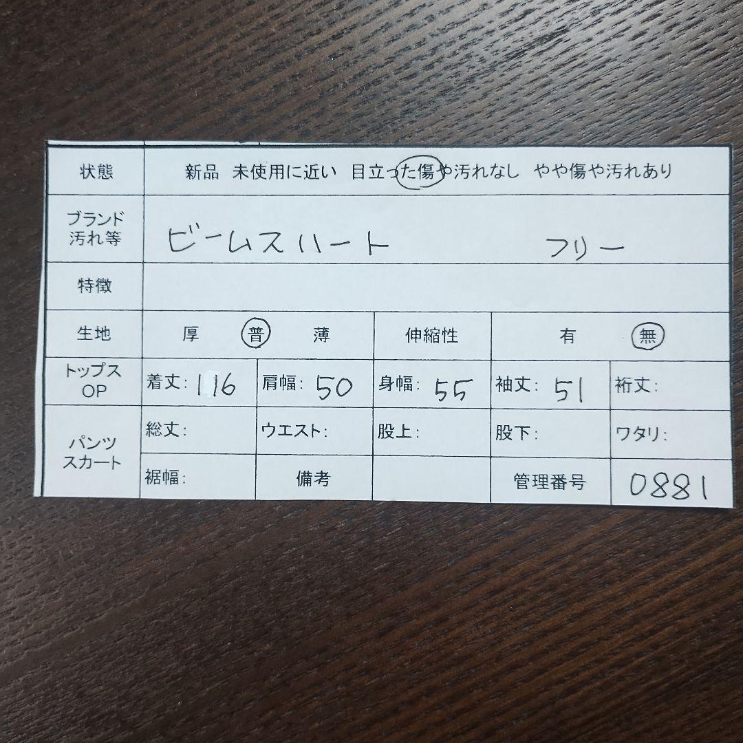 ビームスハート 黒い総刺繍入り 長袖ワンピース オーバーサイズ 13