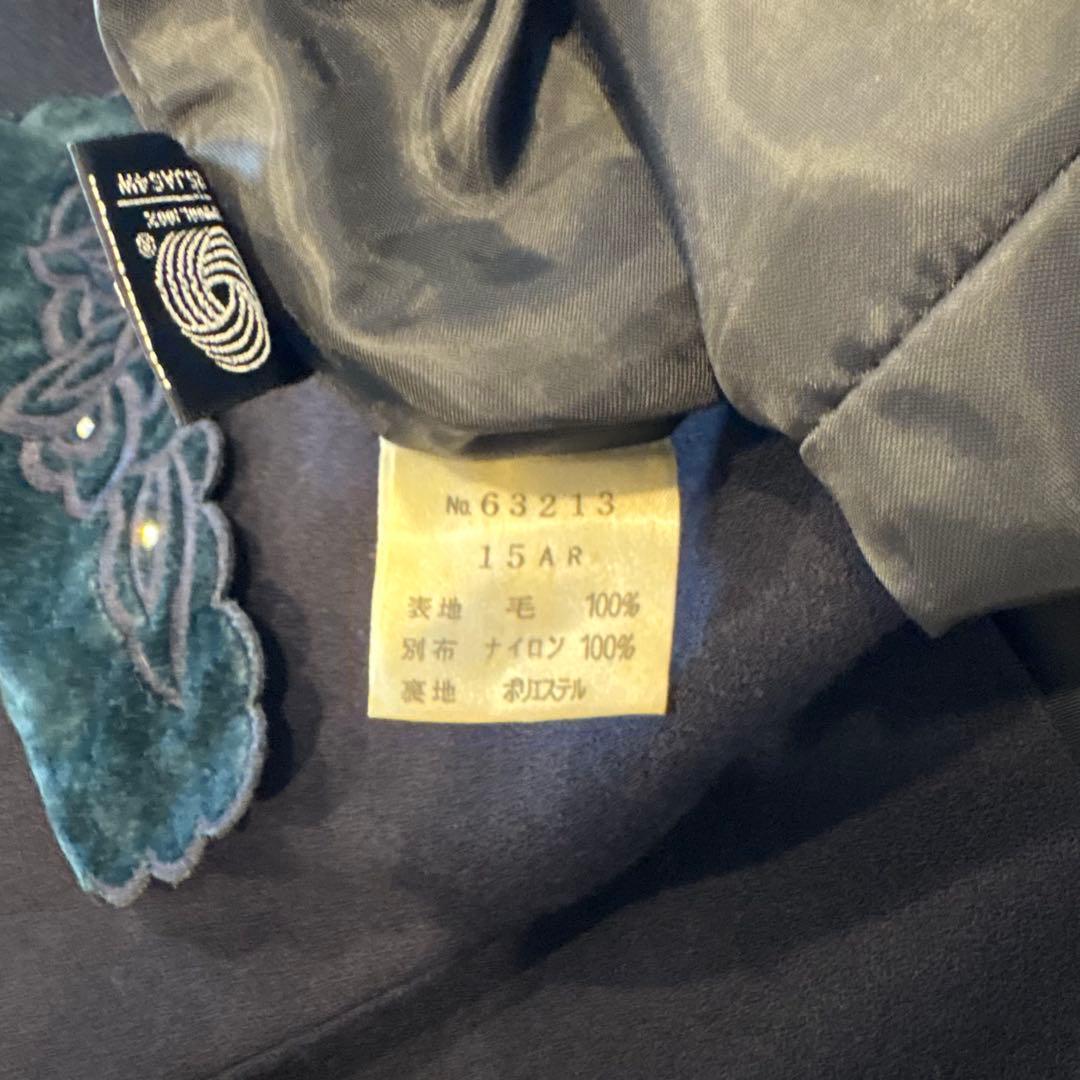 ジャケット ブレザー　刺繍 ベロア襟 ネイビー 15AR フォーマル　入学式 6