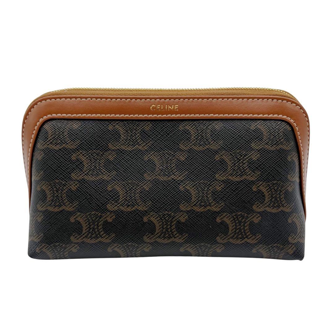 ⭐️ほぼ未使用⭐️ セリーヌ スモール コスメティックポーチ トリオンフ 2