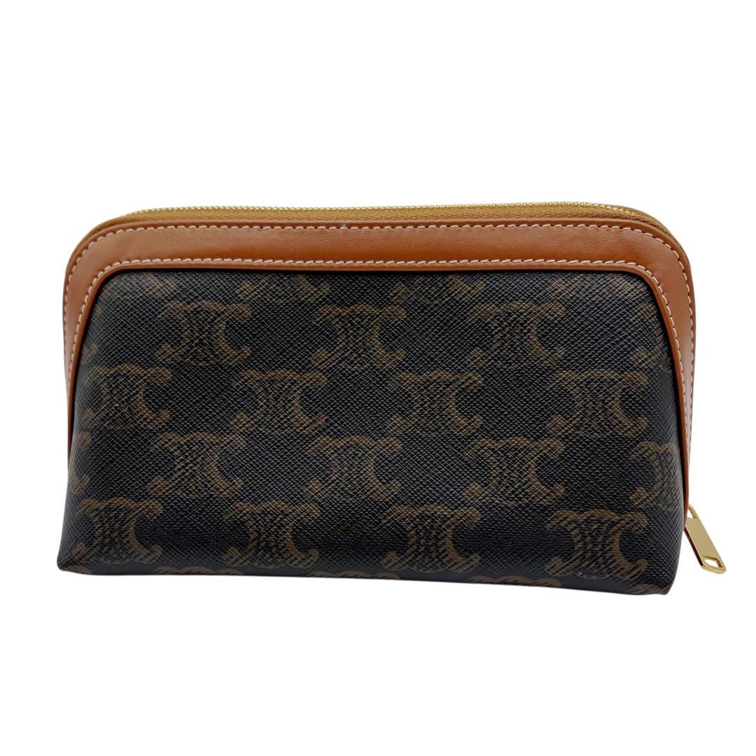 ⭐️ほぼ未使用⭐️ セリーヌ スモール コスメティックポーチ トリオンフ 3