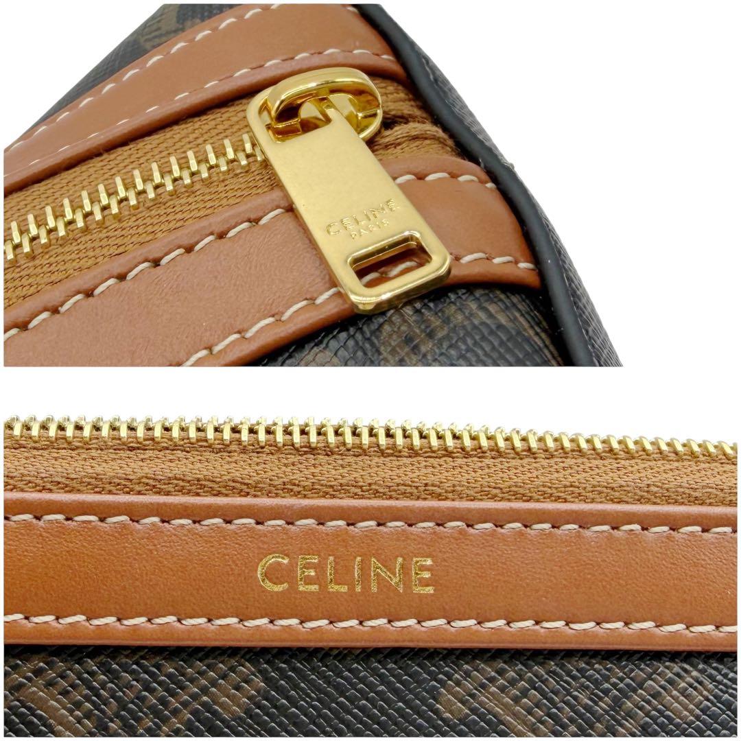 ⭐️ほぼ未使用⭐️ セリーヌ スモール コスメティックポーチ トリオンフ 6