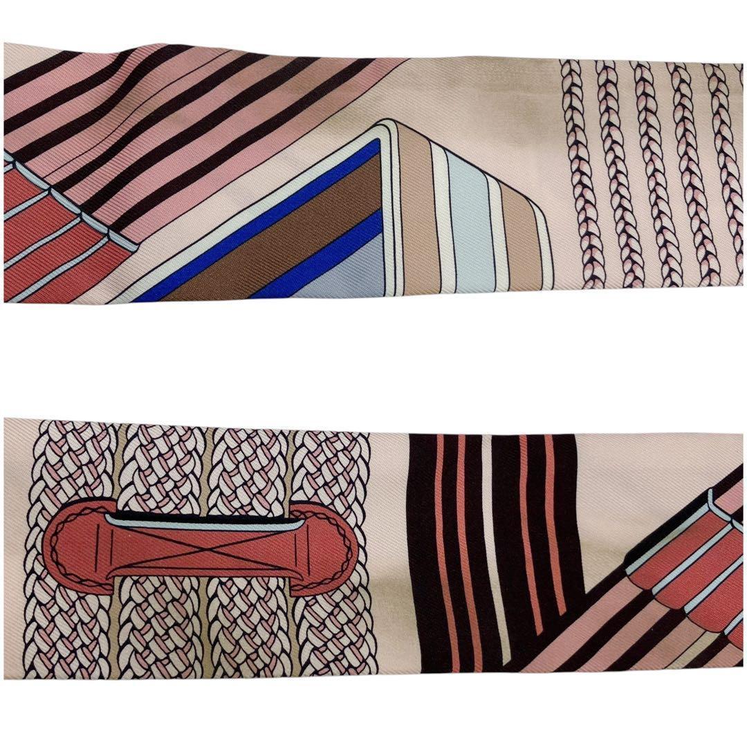 良品✨ エルメス ジグザグのサングル ツイリースカーフ マルチカラー 7