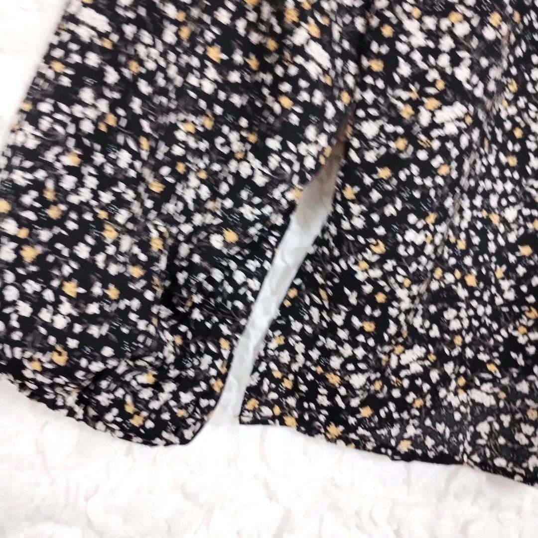 COHINAコヒナ 総花柄 長袖ブラウス Fサイズ 軽やか リボン パフスリーブ 3