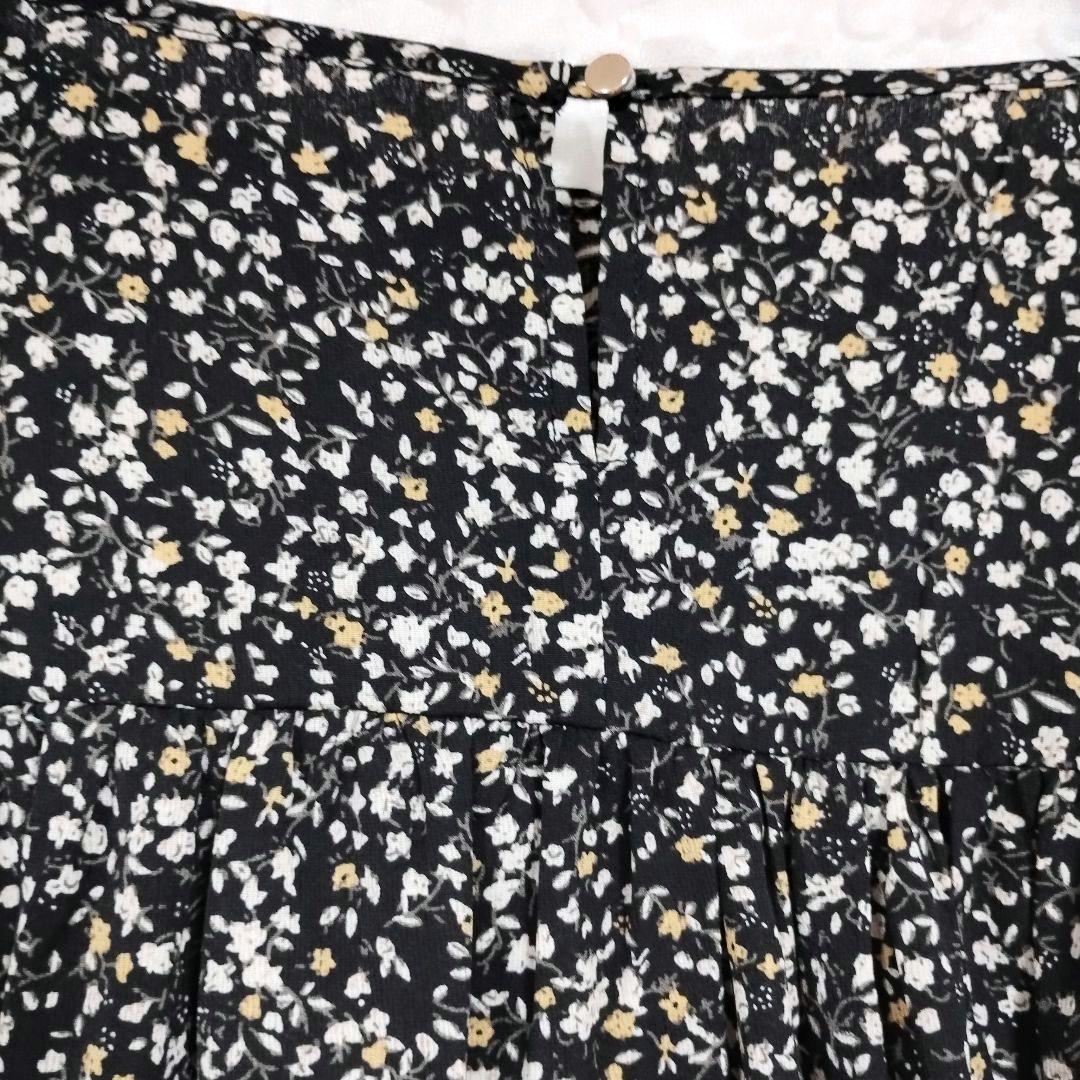 COHINAコヒナ 総花柄 長袖ブラウス Fサイズ 軽やか リボン パフスリーブ 7