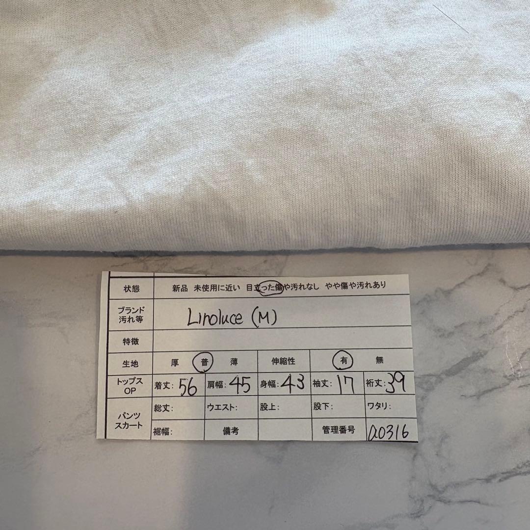 .Tシャツ　半袖　ロゴ入り 白黒 Mサイズ　レディース　スポーティー　シンプル 9