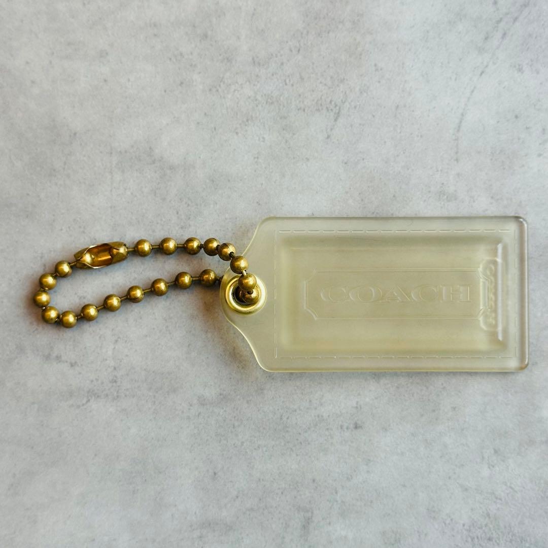 COACH POPPY hangtag charm CLEAR