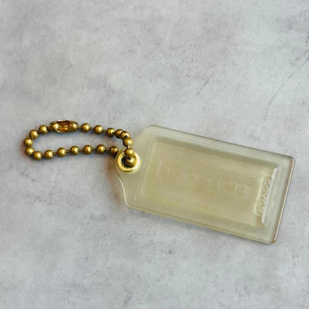 COACH POPPY hangtag charm CLEAR 2