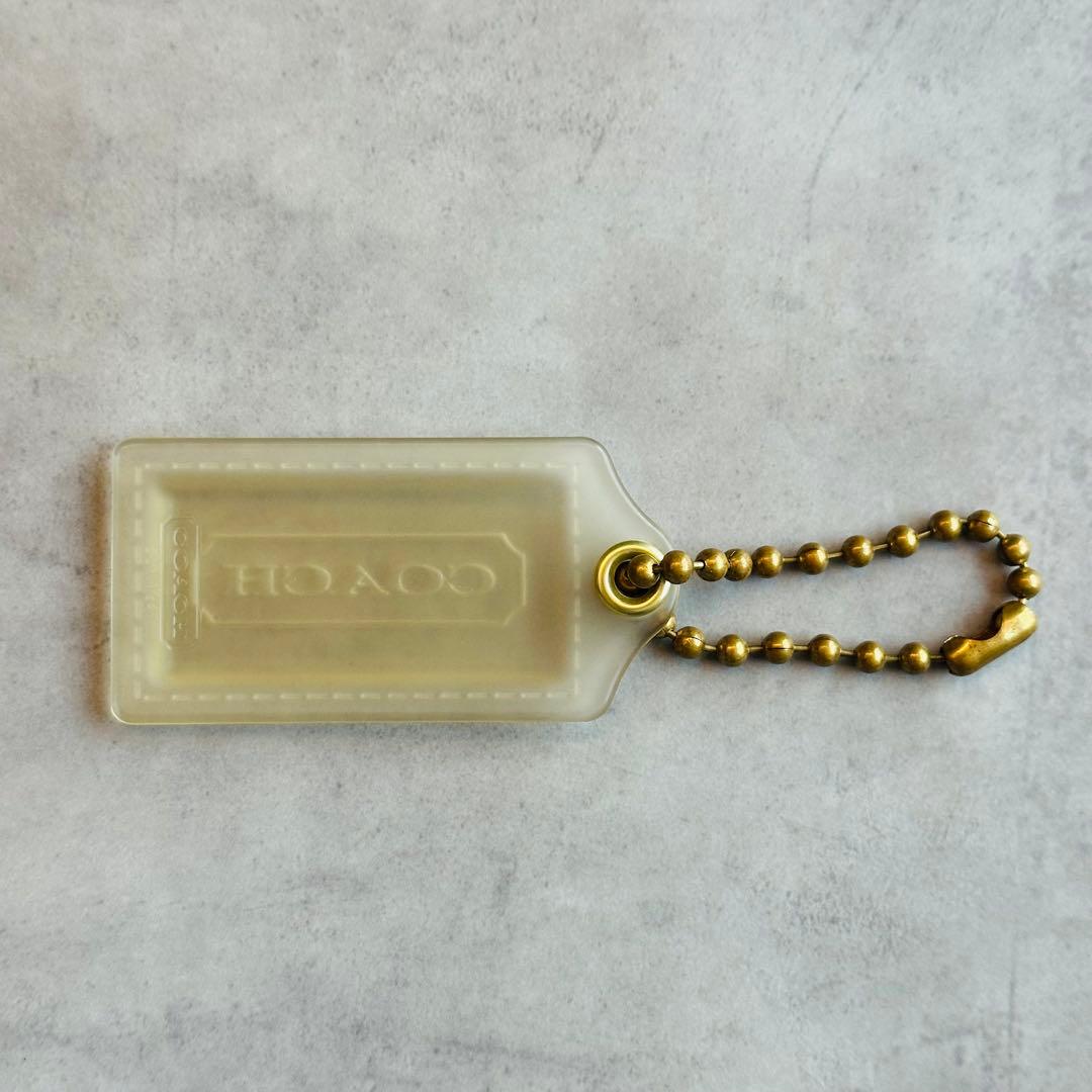 COACH POPPY hangtag charm CLEAR 3