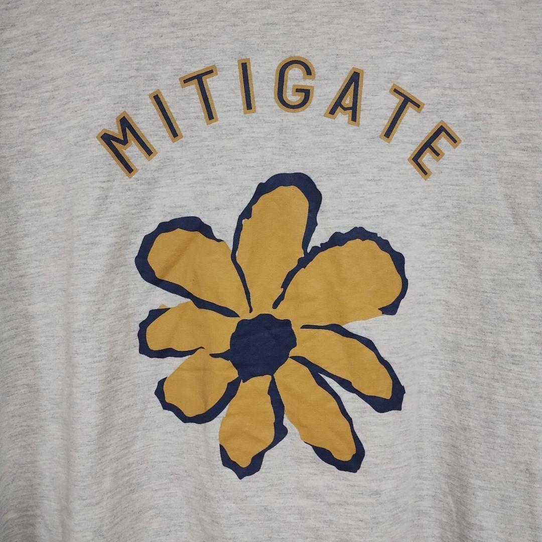 【MONO-MARTモノマート】 花柄プリント Tシャツ 半袖 グレー Fサイズ 2