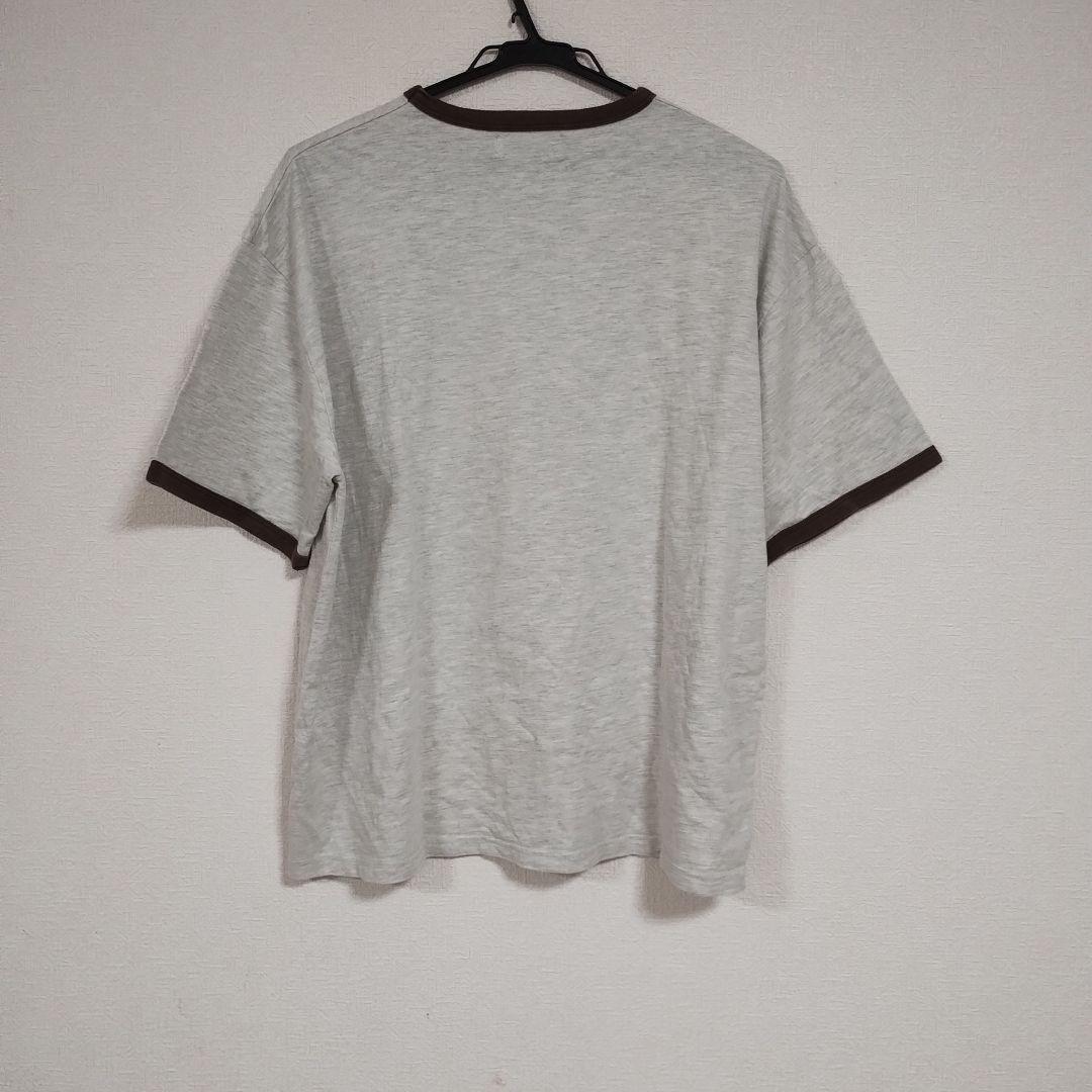 【MONO-MARTモノマート】 花柄プリント Tシャツ 半袖 グレー Fサイズ 4