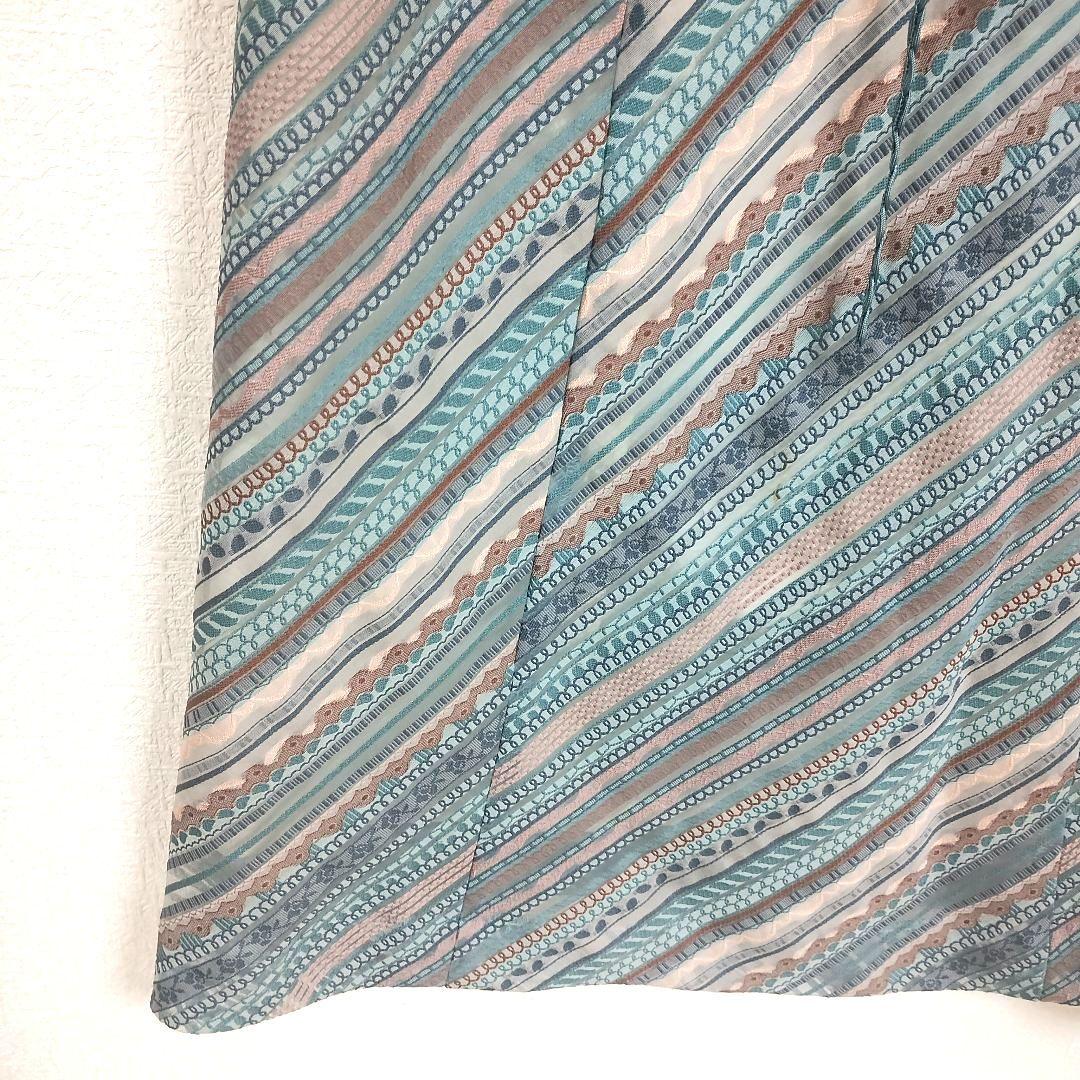 piece monte ピエスモンテ ノースリーブ ストライプ ワンピース38 3