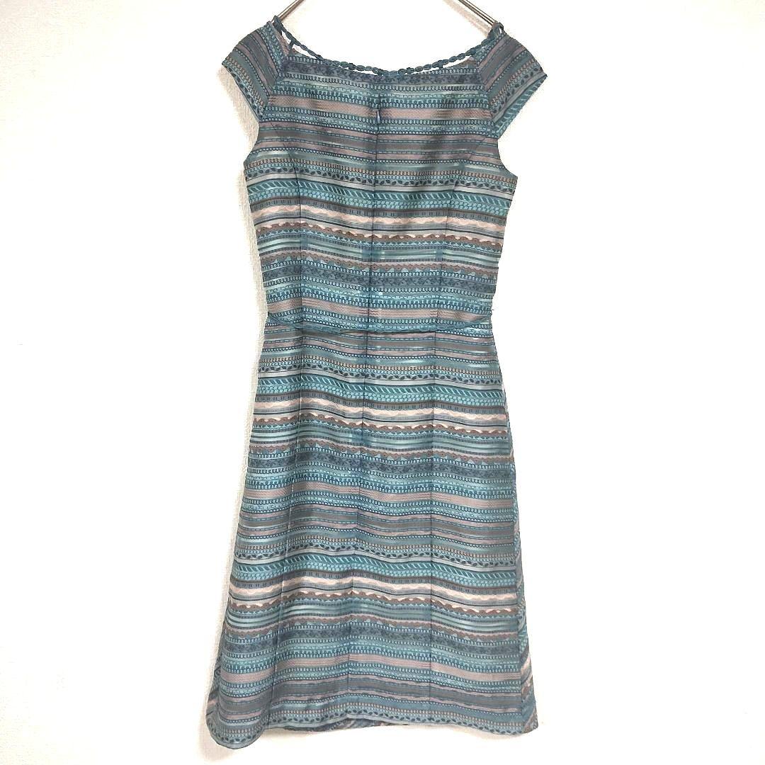 piece monte ピエスモンテ ノースリーブ ストライプ ワンピース38 6