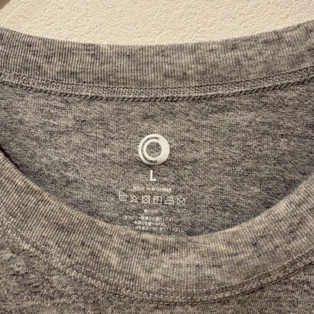 ファミリーマート Tシャツ 半袖 無地 灰色　グレー L シンプル　男女着用可 3