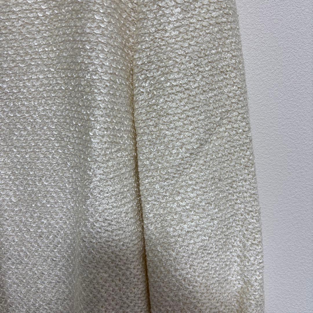 PASSIONE ノーカラーレースジャケット M 38 アイボリー日本製d681 8