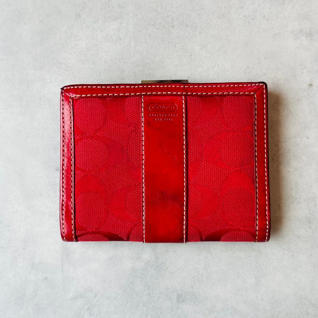 COACH Signature Gamaguchi Bifold Wallet