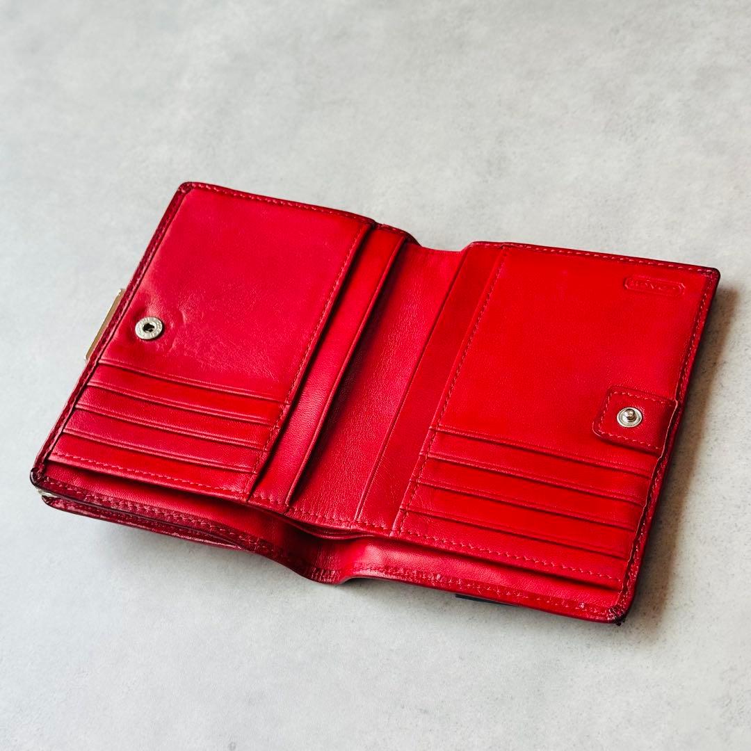 COACH Signature Gamaguchi Bifold Wallet 11
