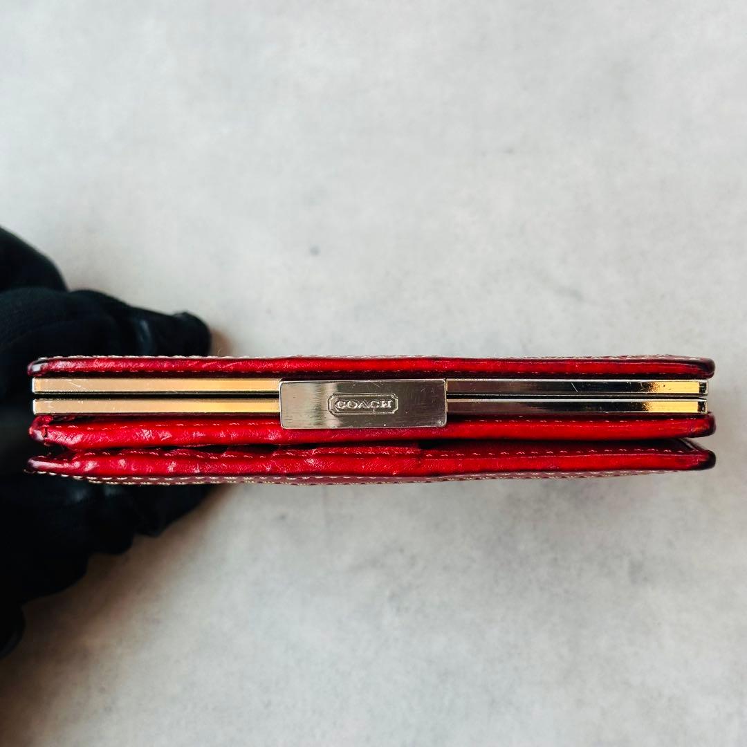 COACH Signature Gamaguchi Bifold Wallet 14