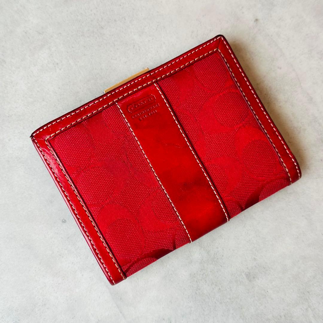 COACH Signature Gamaguchi Bifold Wallet 3