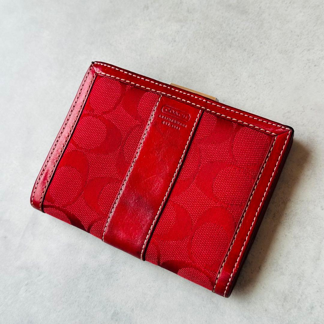 COACH Signature Gamaguchi Bifold Wallet 4