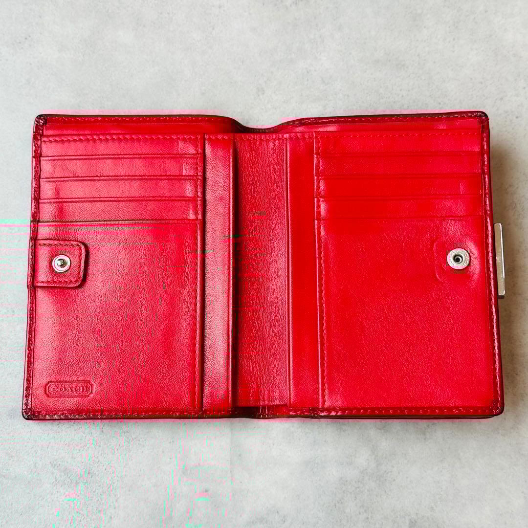 COACH Signature Gamaguchi Bifold Wallet 10