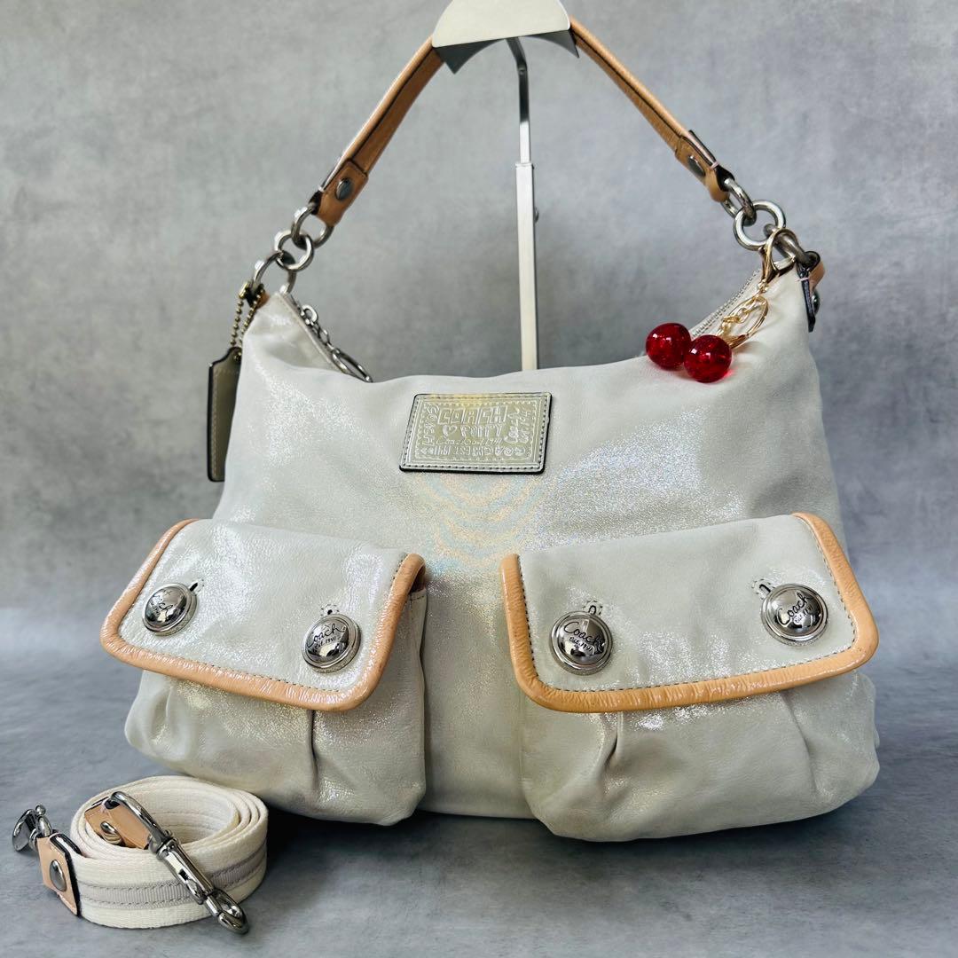 Y2K COACH Poppy Double Pocket 2way Bag ②