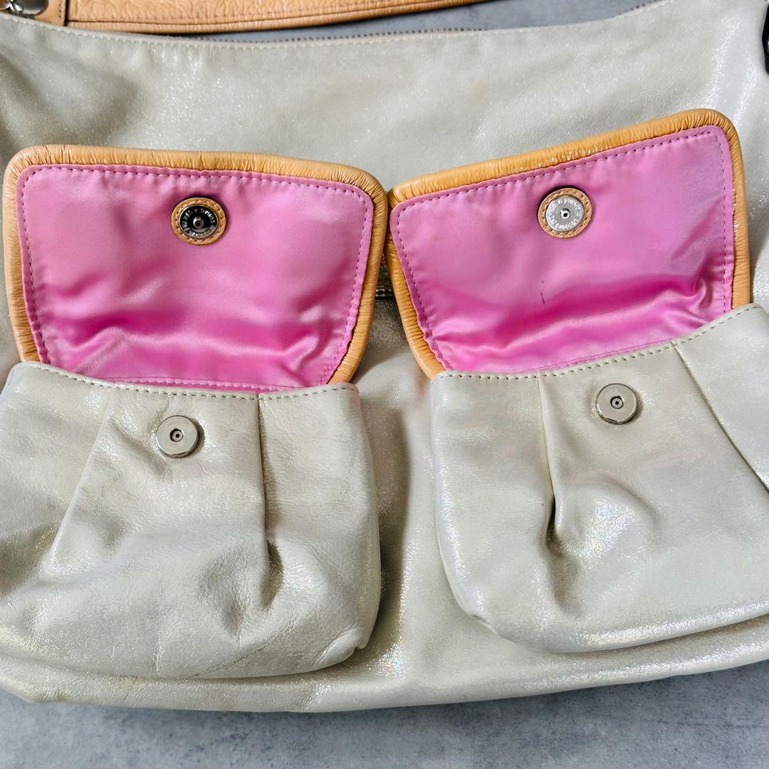 Y2K COACH Poppy Double Pocket 2way Bag ② 13