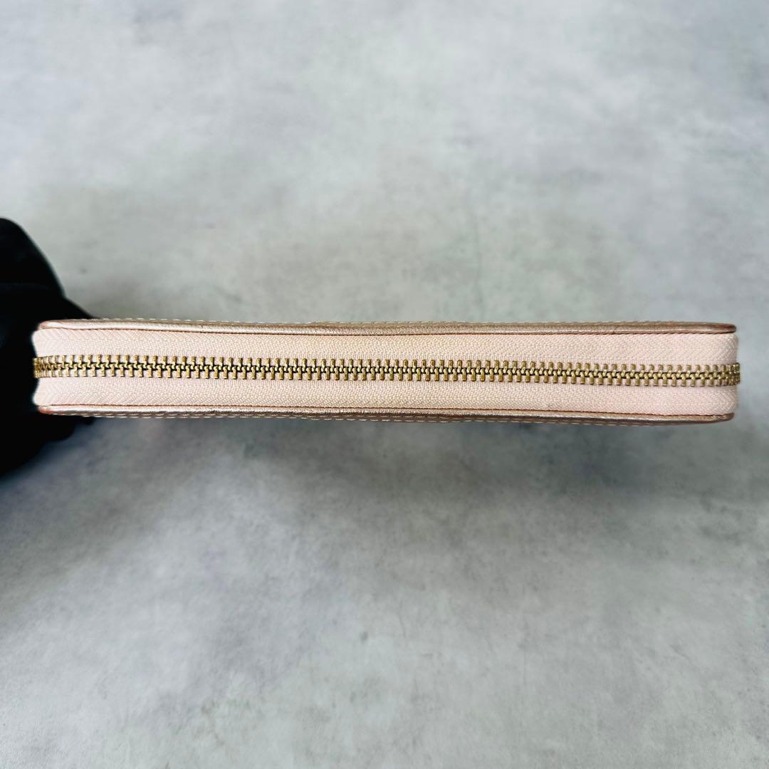 COACH シグネチャー ホースキャリッジ　ラウンドジップ長財布 8