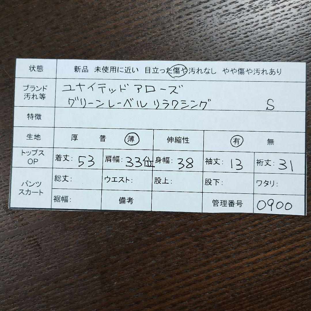 グリーンレーベル ベージュ Vネック ニット 半袖 トップス S 9